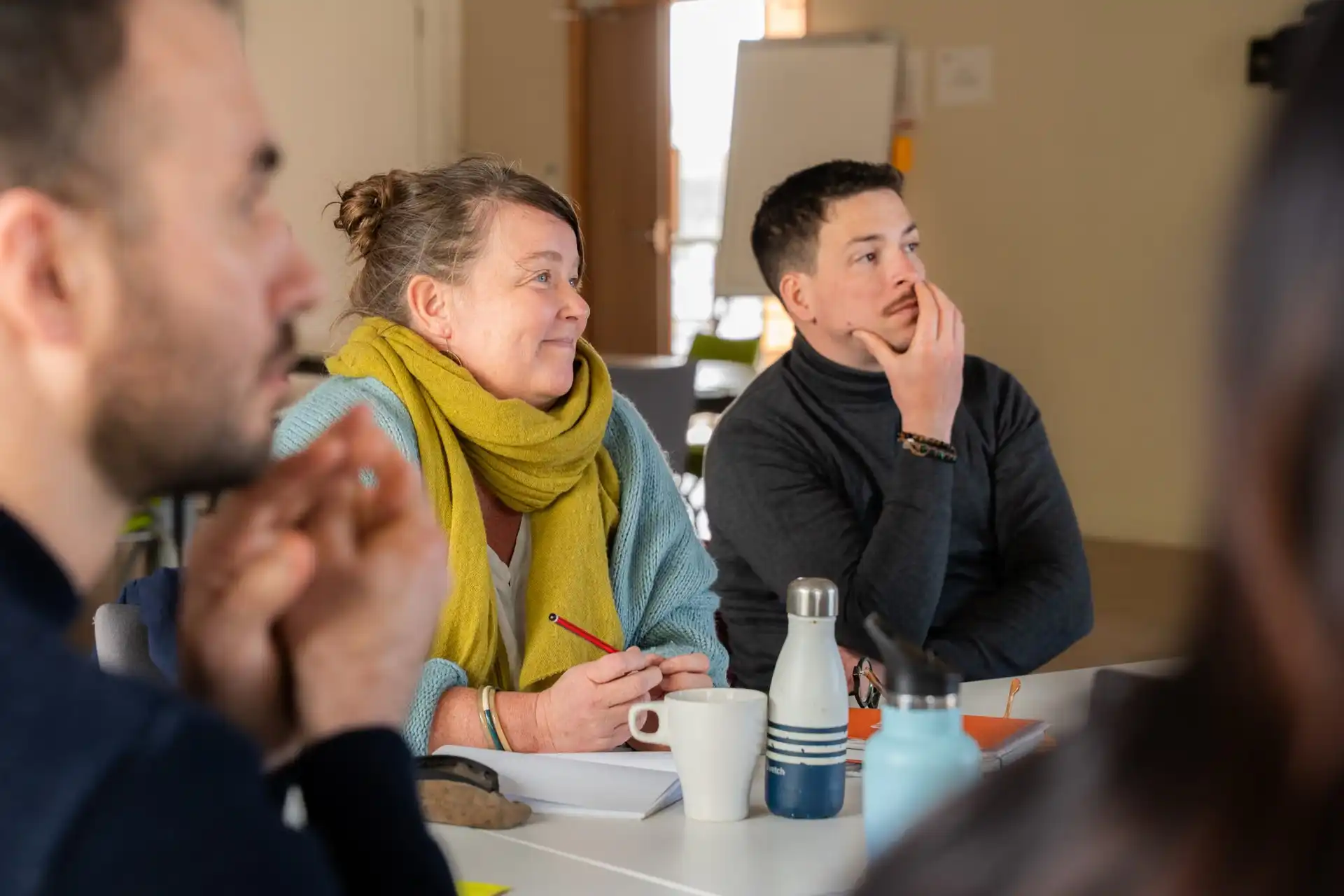 Des entrepreneures attentives lors d’un atelier collectif